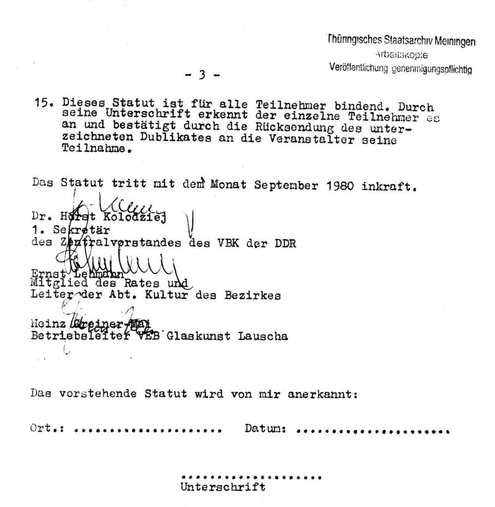 Statut Symposium 1980_Blatt3